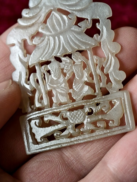 古玩玉器人物佩真品鑒賞圖