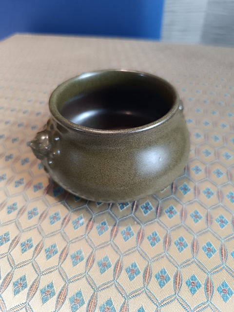 古玩陶瓷乾隆茶葉末釉香爐拍賣，當前價格12000元