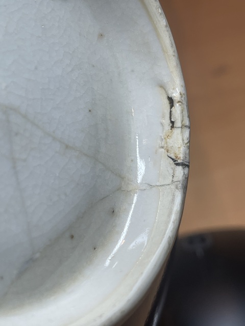 古玩陶瓷清康熙郎窯紅釉斗笠碗真品鑒賞圖