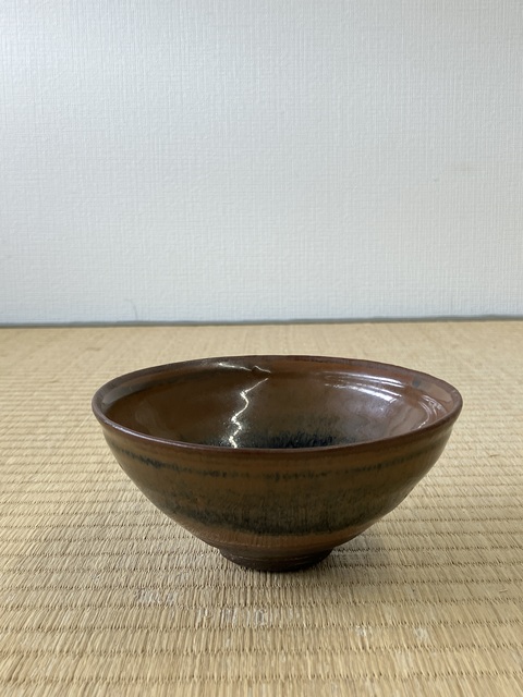 古玩陶瓷金代北方窯口醬釉盞真品鑒賞圖