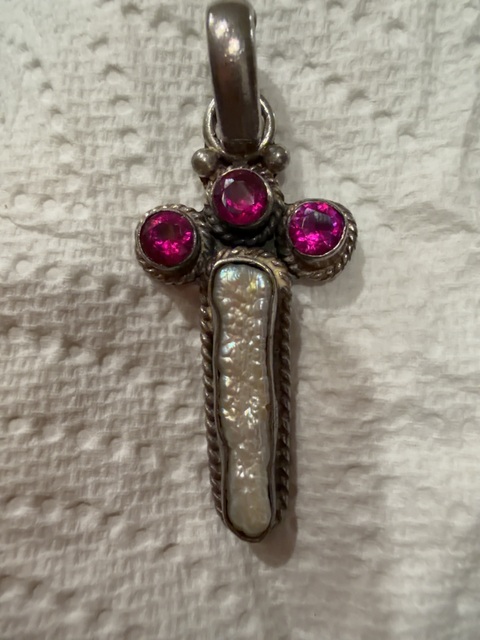 古玩雜項民國英國鑲寶吊墜真品鑒賞圖