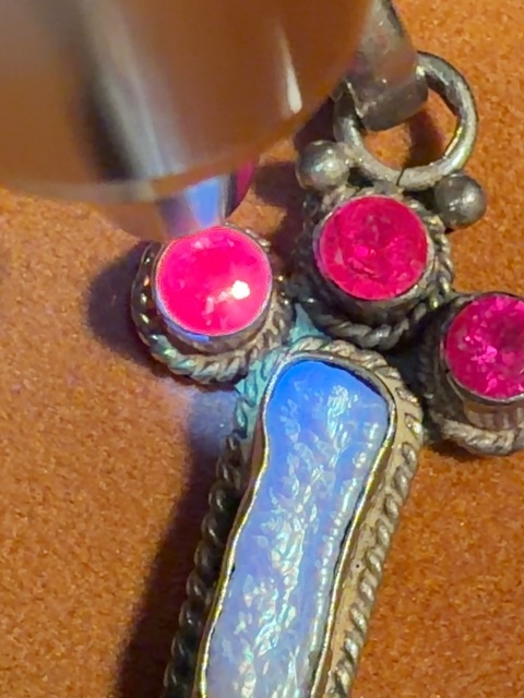 古玩雜項民國英國鑲寶吊墜真品鑒賞圖