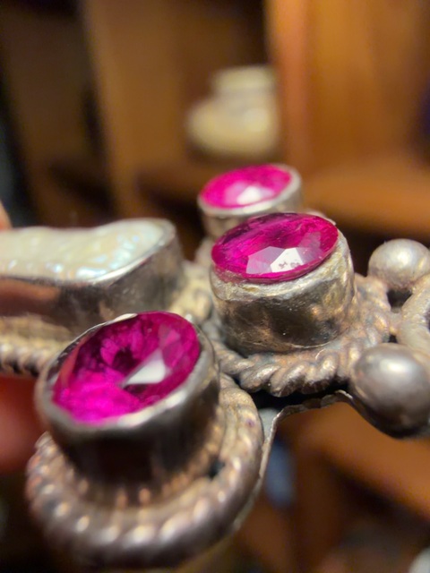 古玩雜項民國英國鑲寶吊墜真品鑒賞圖