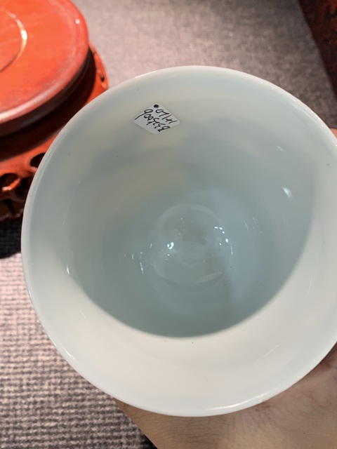 古玩陶瓷人物紋青花杯真品鑒賞圖