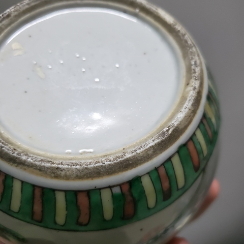 古玩陶瓷五彩人物故事紋罐真品鑒賞圖