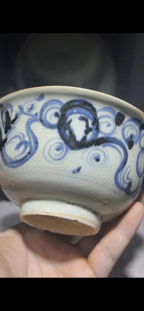 古玩陶瓷明永樂 青花云氣結(jié)帶繡球碗拍賣,當(dāng)前價(jià)格999999元