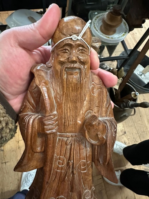 古玩雜項壽星擺件真品鑒賞圖