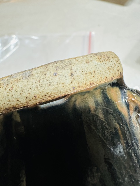 古玩陶瓷黑褐釉雙系罐真品鑒賞圖