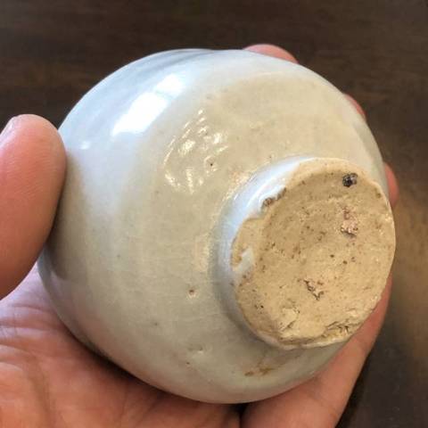 古玩陶瓷卵白釉茶碗真品鑒賞圖