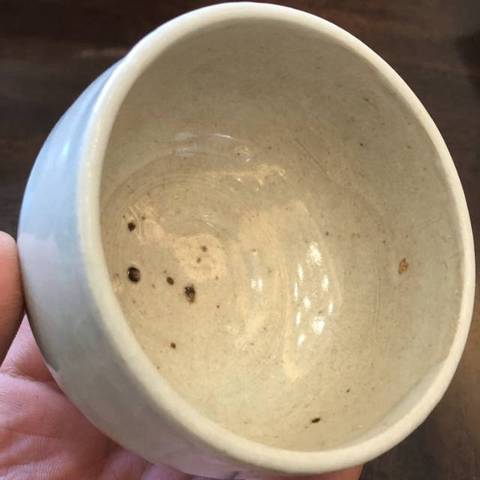 古玩陶瓷卵白釉茶碗真品鑒賞圖