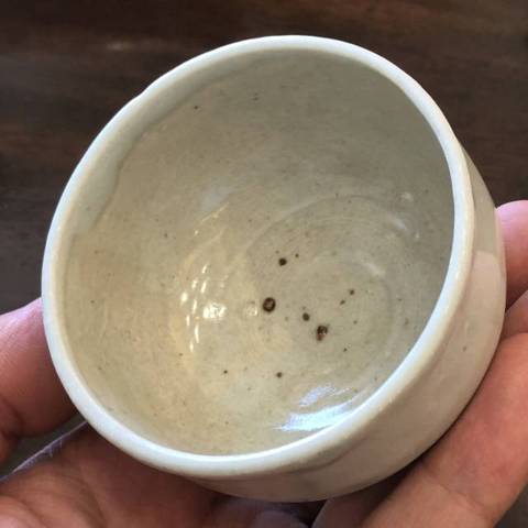 古玩陶瓷卵白釉茶碗真品鑒賞圖