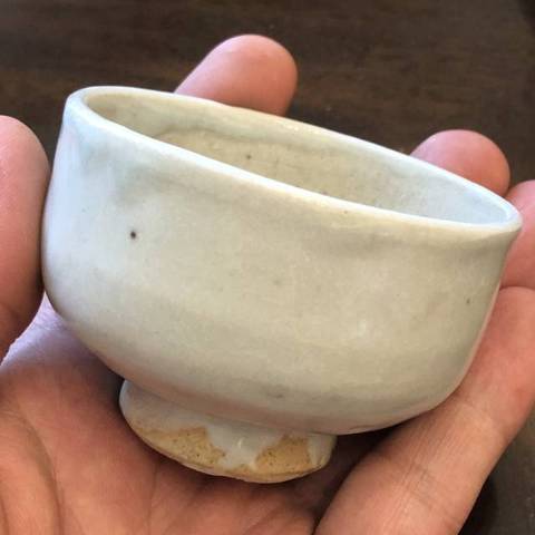 古玩陶瓷卵白釉茶碗真品鑒賞圖