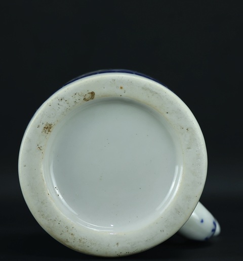 古玩陶瓷青花提梁壺真品鑒賞圖