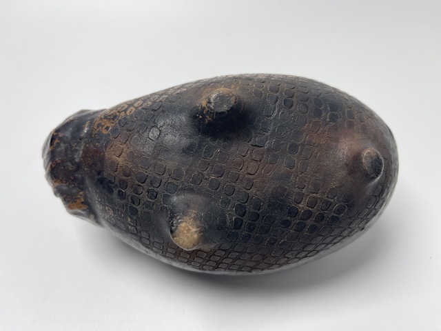 古玩陶瓷明末清初瑞獸水注真品鑒賞圖