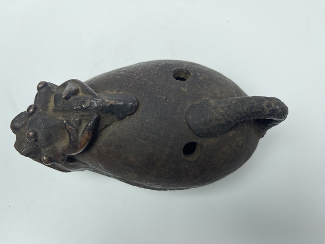 古玩陶瓷明末清初瑞獸水注真品鑒賞圖