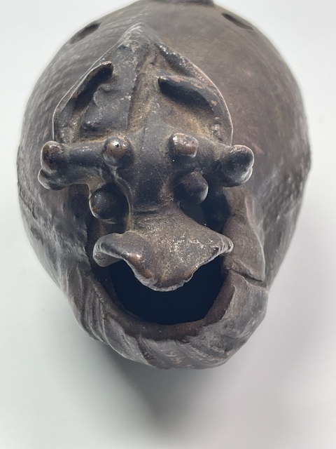 古玩陶瓷明末清初瑞獸水注真品鑒賞圖