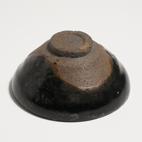 古玩陶瓷建窯黑釉兜口盞真品鑒賞圖