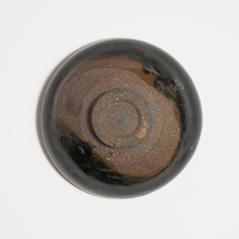 古玩陶瓷建窯黑釉兜口盞真品鑒賞圖