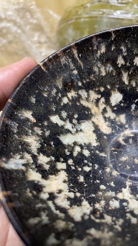 古玩陶瓷吉州窯窯變釉茶盞真品鑒賞圖