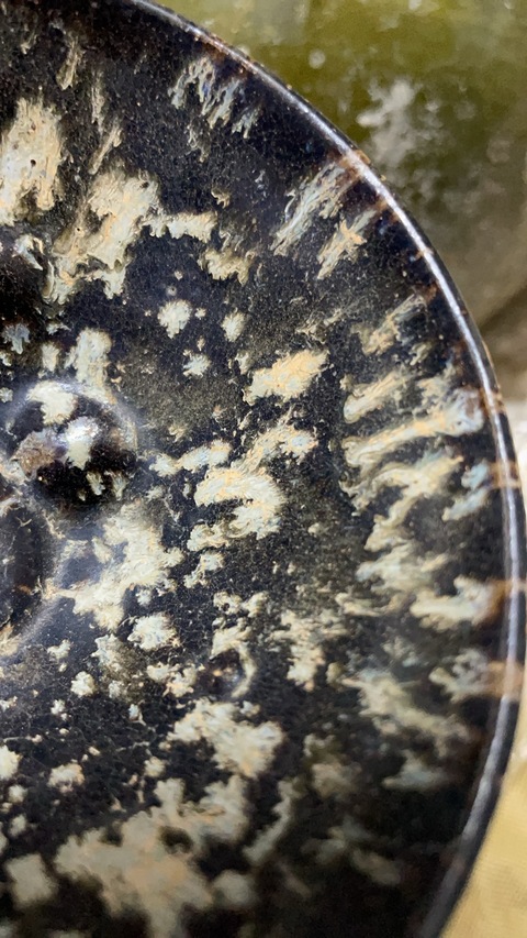 古玩陶瓷吉州窯窯變釉茶盞真品鑒賞圖