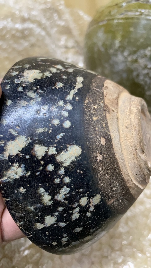 古玩陶瓷吉州窯窯變釉茶盞真品鑒賞圖