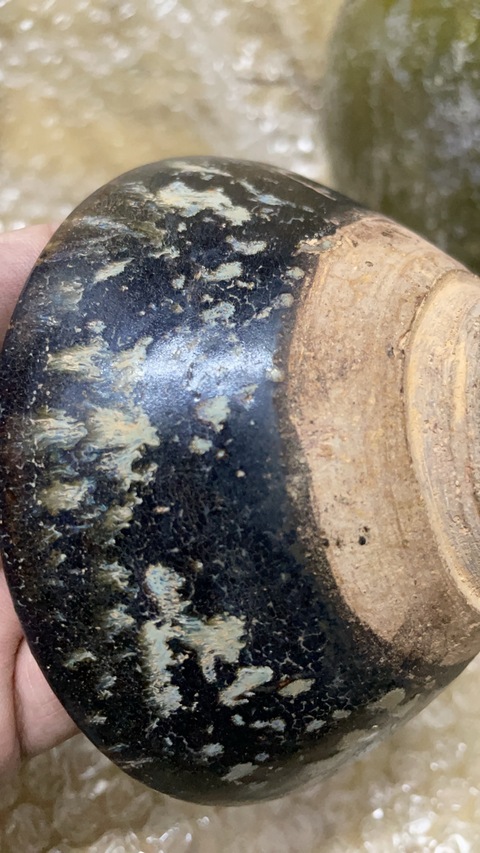 古玩陶瓷吉州窯窯變釉茶盞真品鑒賞圖