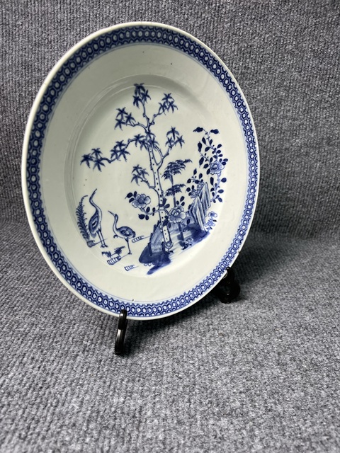 古玩陶瓷青花洞石花鳥紋盤拍賣,當前價格1588元