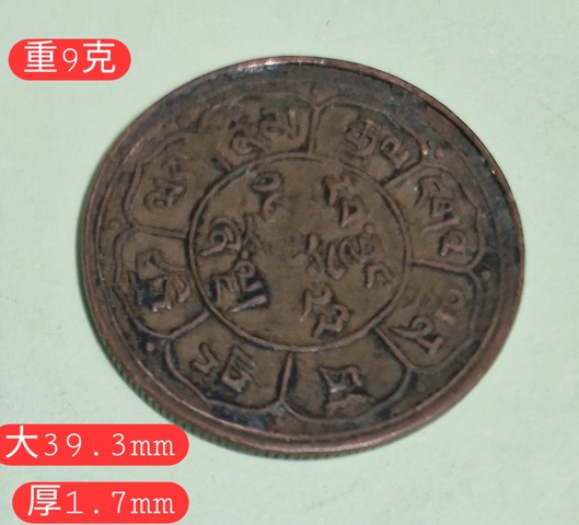 古玩錢幣西藏銅幣真品鑒賞圖
