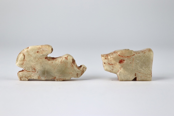 古玩玉器做舊仿西周“玉兔”真品鑒賞圖