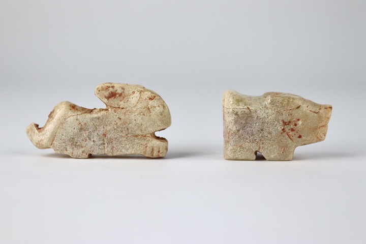 古玩玉器做舊仿西周“玉兔”真品鑒賞圖