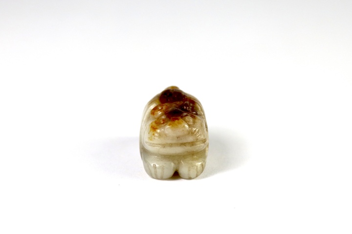 古玩玉器仿中古形制包袱虎題材把件真品鑒賞圖