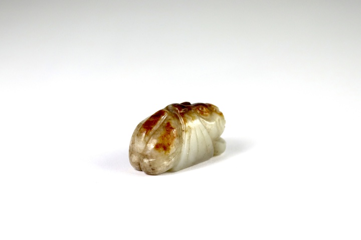 古玩玉器仿中古形制包袱虎題材把件真品鑒賞圖