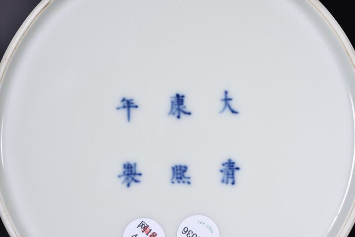 古玩陶瓷白釉印花太白尊真品鑒賞圖