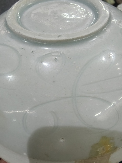 古玩陶瓷影青劃花碗真品鑒賞圖
