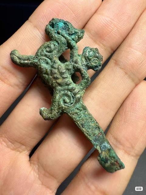 古玩銅器帶鉤真品鑒賞圖