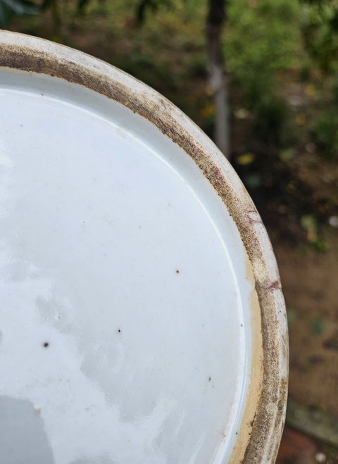 古玩陶瓷粉彩花鳥紋大瓶真品鑒賞圖