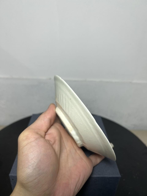 古玩陶瓷館藏級精品五代十國白釉花口洗拍賣,當前價格8800元