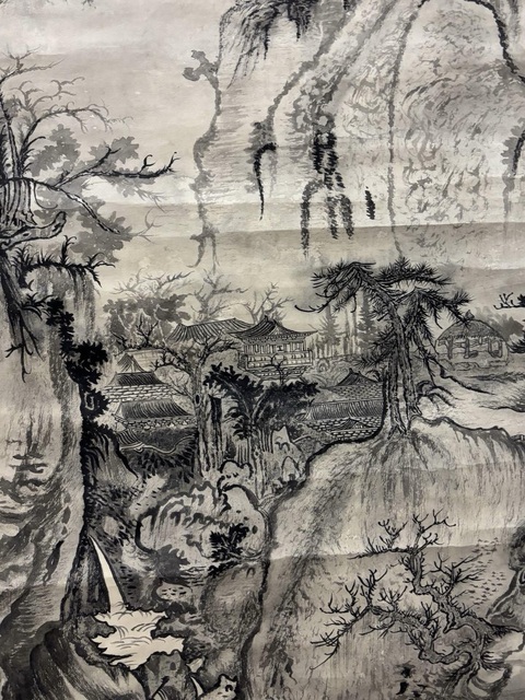 古玩字畫寒林圖真品鑒賞圖