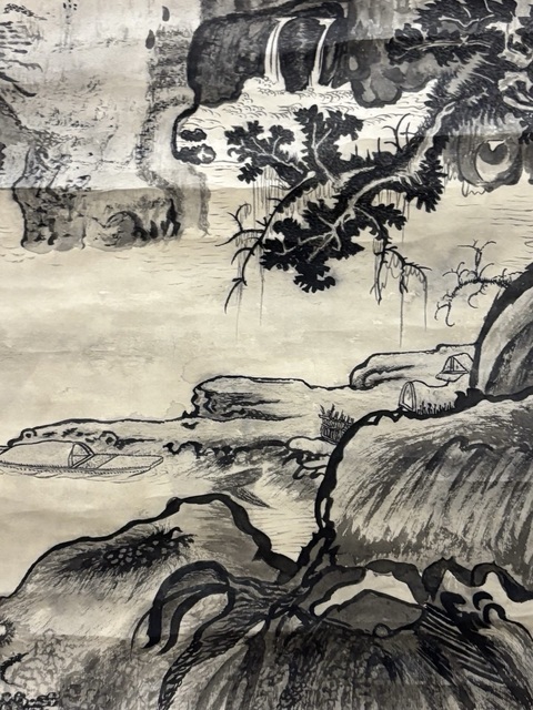 古玩字畫寒林圖真品鑒賞圖