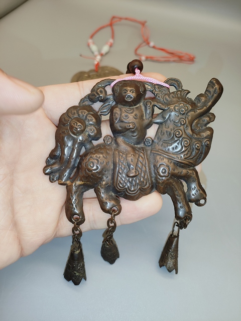 古玩雜項銀鎖真品鑒賞圖