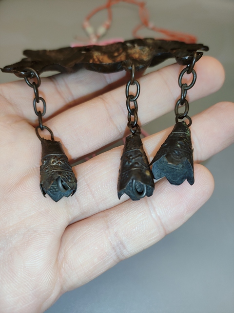 古玩雜項銀鎖真品鑒賞圖