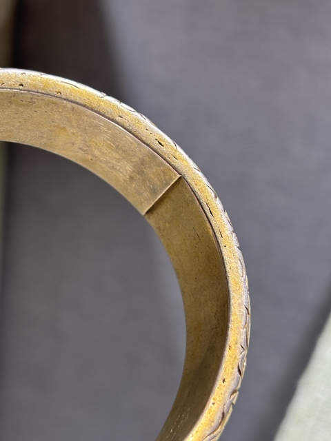 古玩雜項高浮雕手鐲真品鑒賞圖