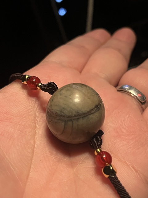 古玩玉器瑪瑙珠真品鑒賞圖