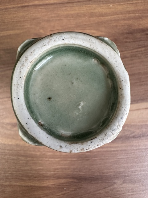 古玩陶瓷青釉琮式瓶真品鑒賞圖