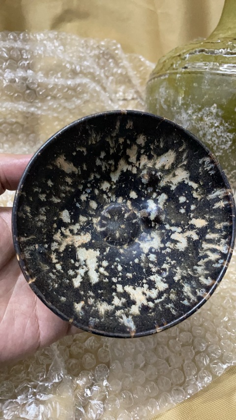 古玩陶瓷吉州窯茶盞真品鑒賞圖