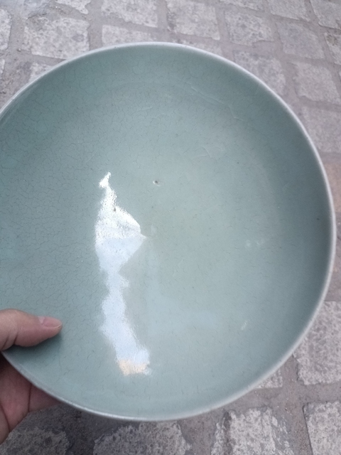 古玩陶瓷南宋龍泉青瓷刻仰蓮紋雞心碗拍賣,當前價格45000元