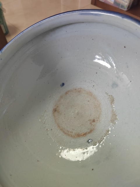 古玩陶瓷霽藍釉三乳足缽式香爐真品鑒賞圖