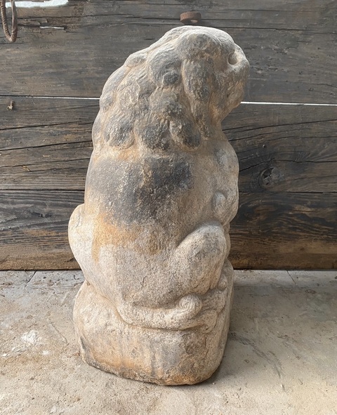 古玩雜項石獅子真品鑒賞圖