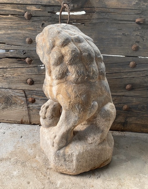 古玩雜項石獅子真品鑒賞圖