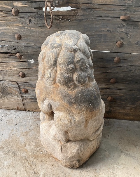 古玩雜項石獅子真品鑒賞圖